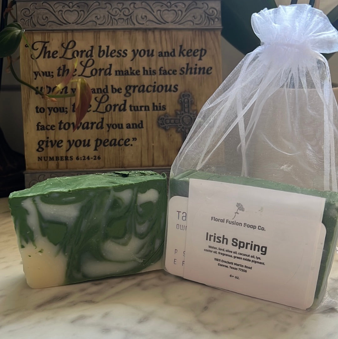 Irish Spring Handcrafted Soap