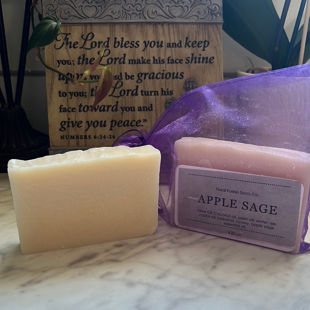 Apple Sage Handcrafted Soap